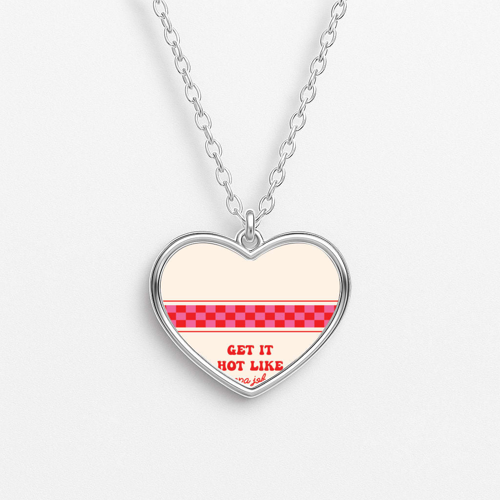 Get It Hot Like Papa John - Chappell Heart Necklace