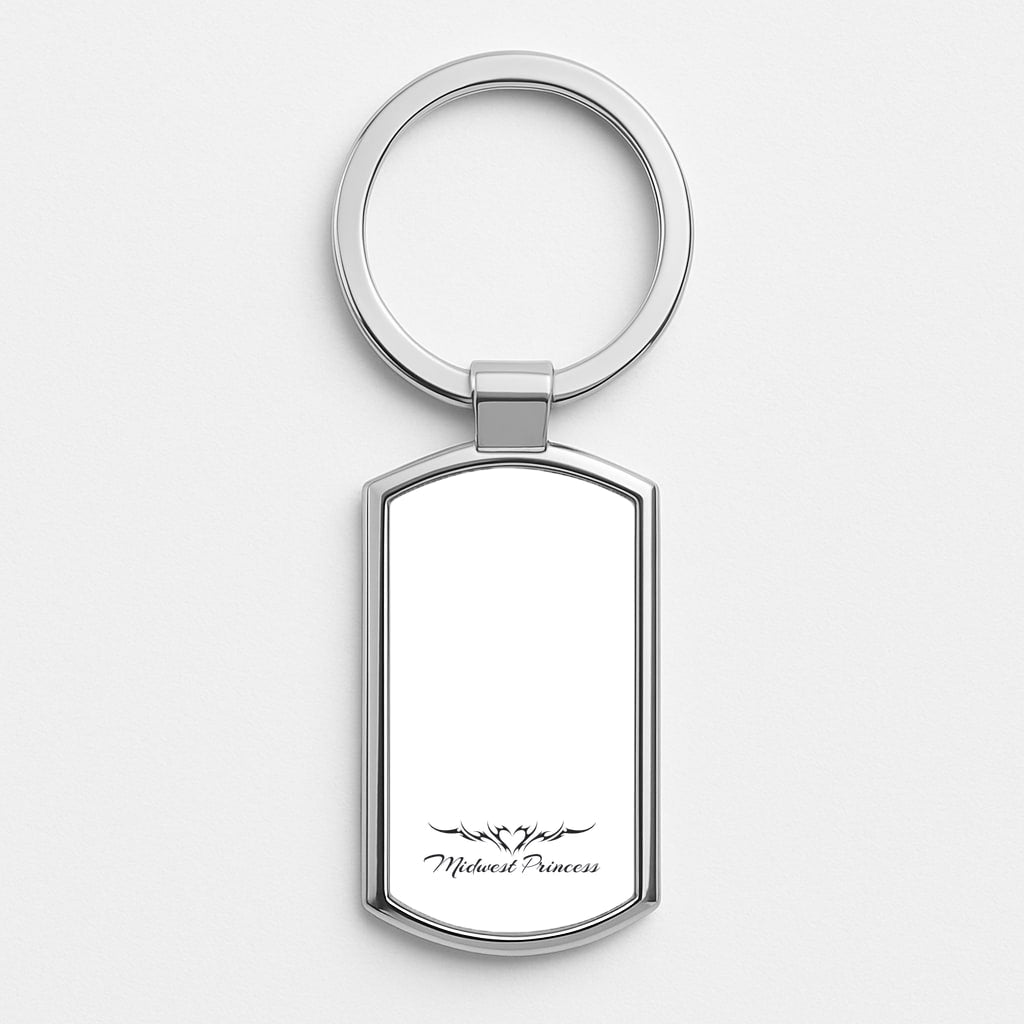 Midwest Princess Tattoo Silver Keyring