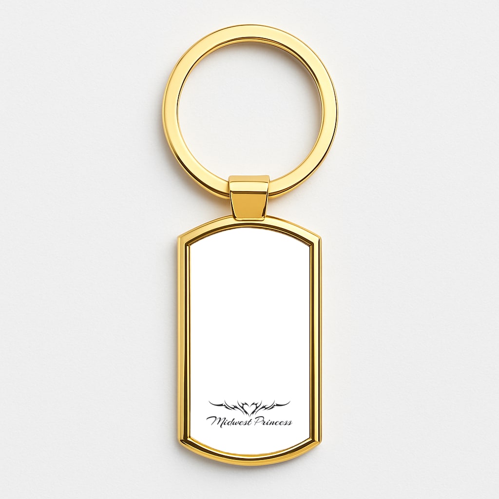 Midwest Princess Tattoo Gold Keyring