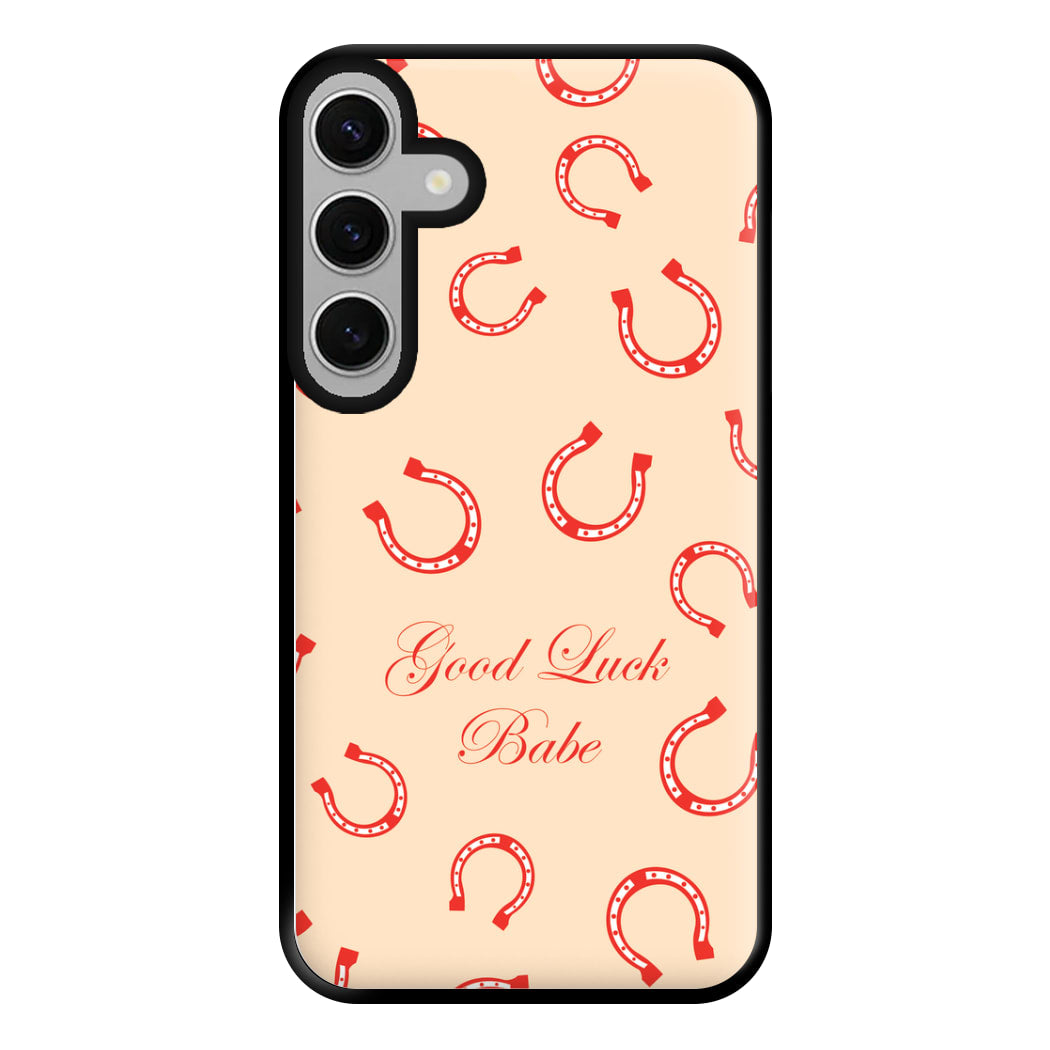 Good Luck Babe Horseshoe Phone Case for Galaxy S24FE
