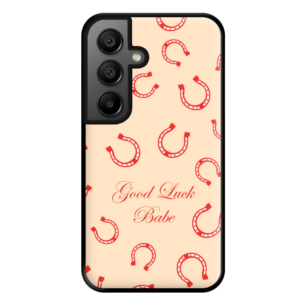 Good Luck Babe Horseshoe Phone Case for Galaxy A56