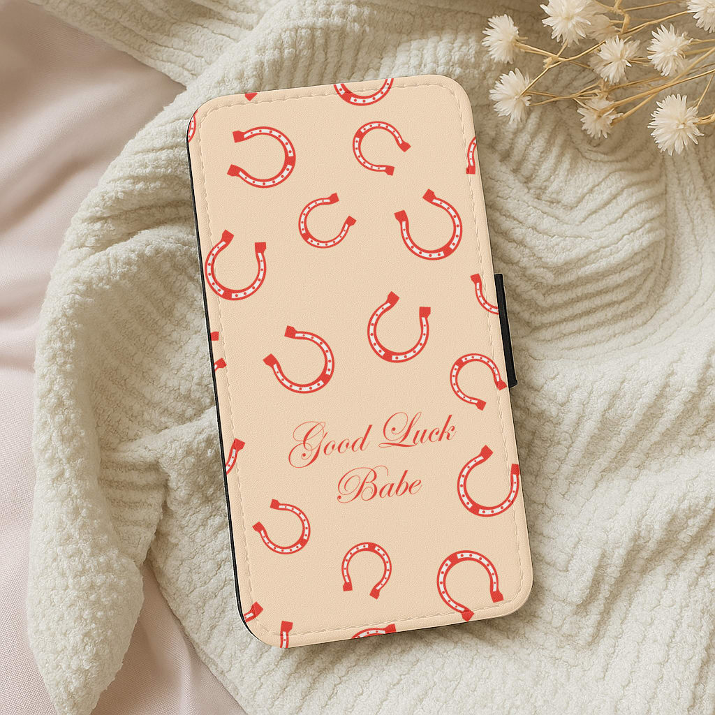 Good Luck Babe Horseshoe Wallet Phone Case