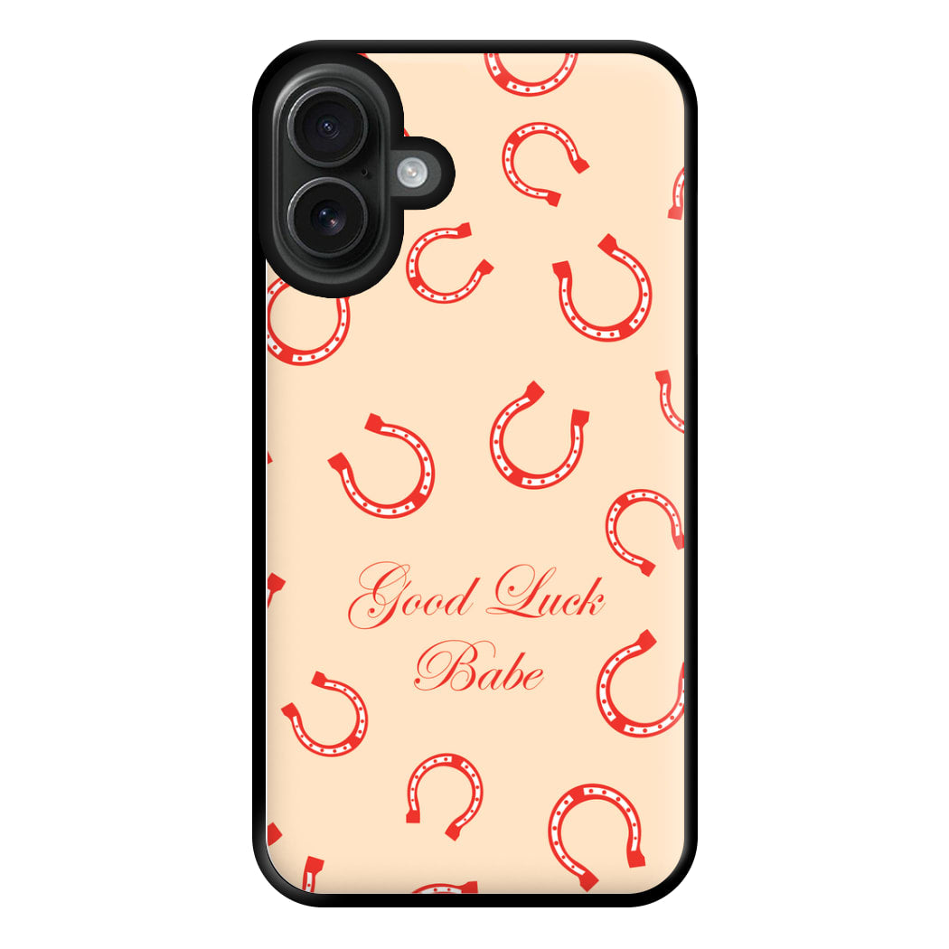 Good Luck Babe Horseshoe Phone Case for iPhone 16 Plus