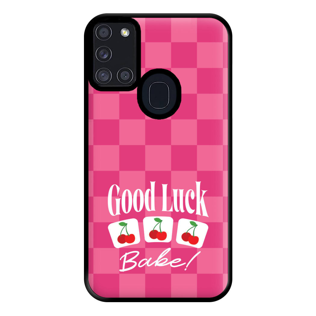 Good Luck Babe Cherries Phone Case for Galaxy A21s