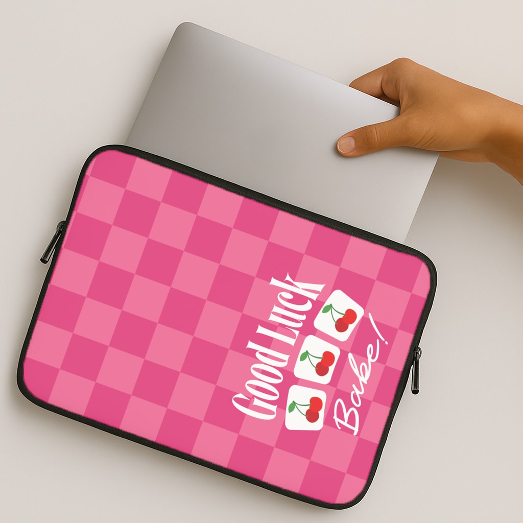 Good Luck Babe Cherries MacBook Case