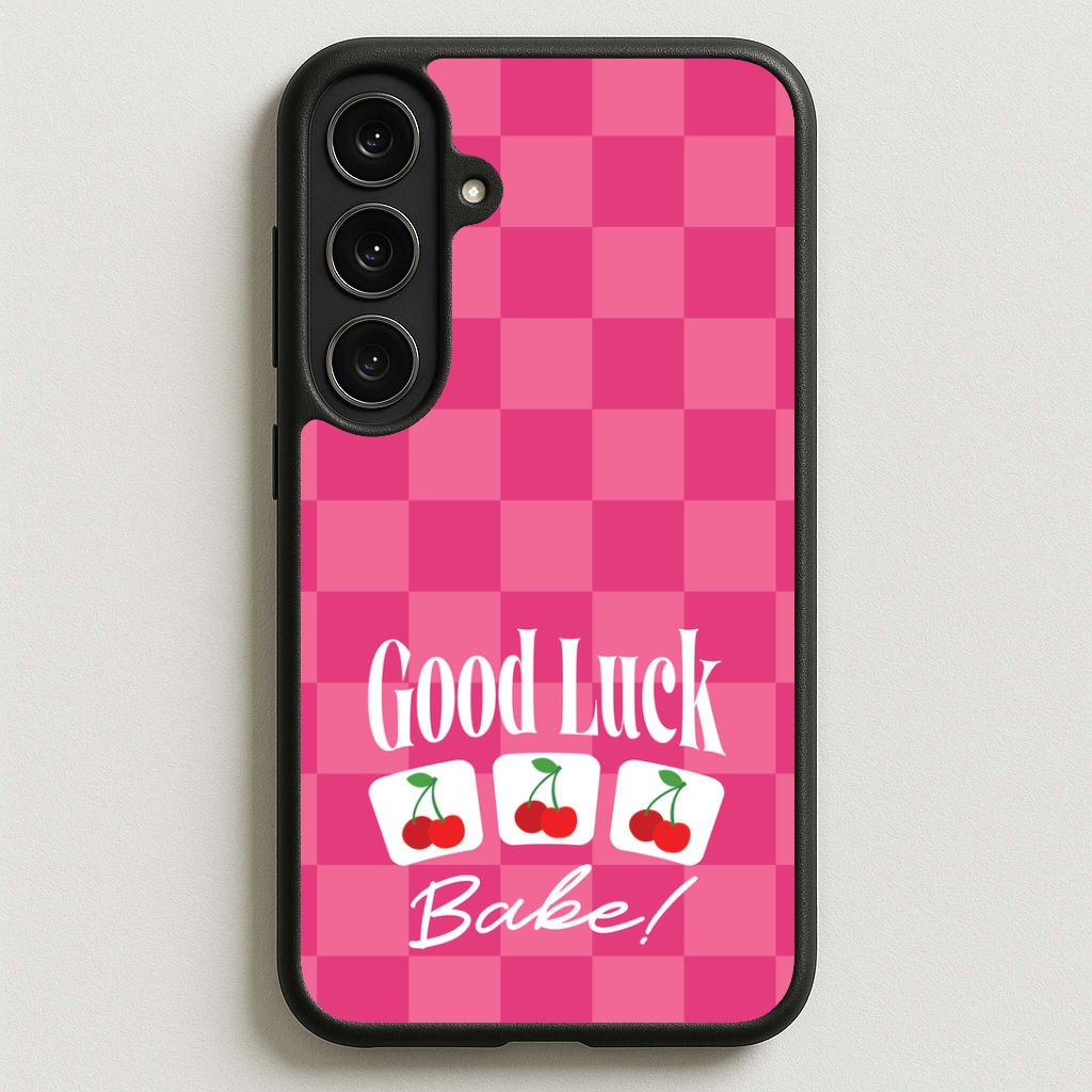 Good Luck Babe Cherries Phone Case for Galaxy S25FE