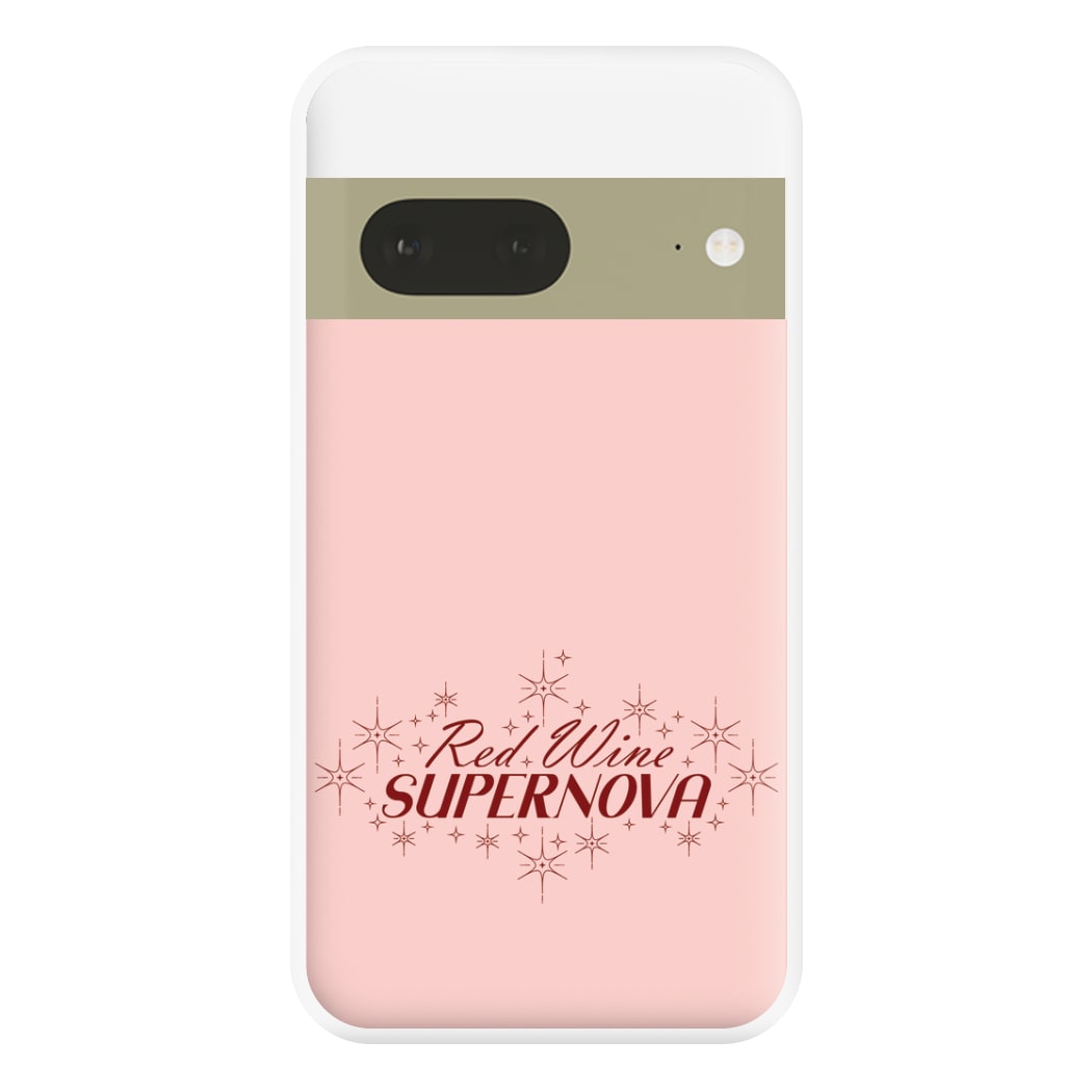 Red Wine Supernova Phone Case for Google Pixel 7a