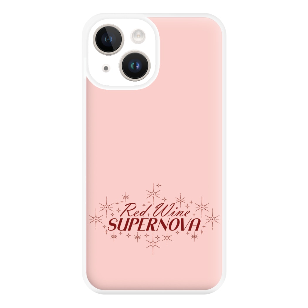 Red Wine Supernova Phone Case for iPhone 14