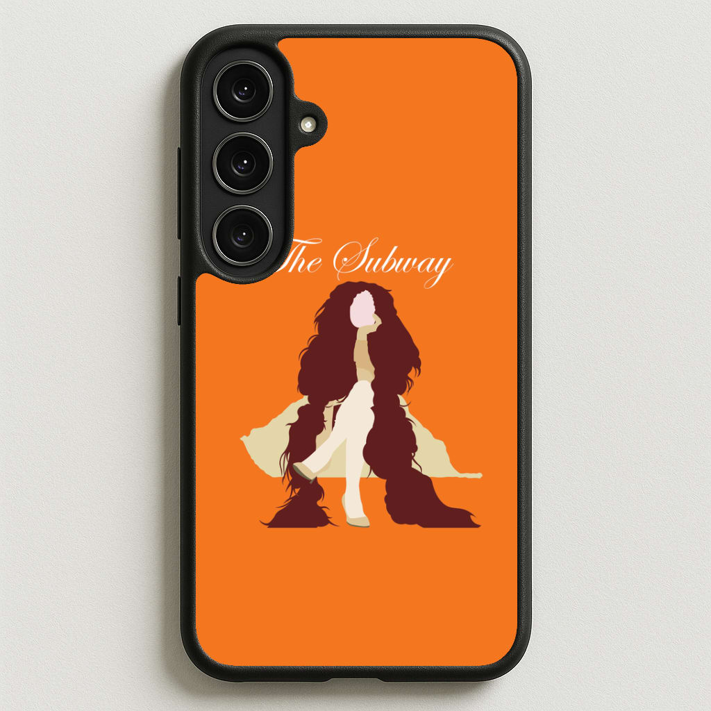Subway Orange Phone Case for Galaxy S25FE