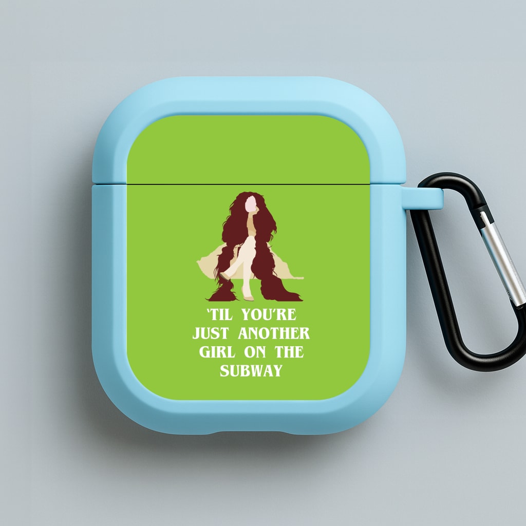 Just Another Girl Blue AirPods Case