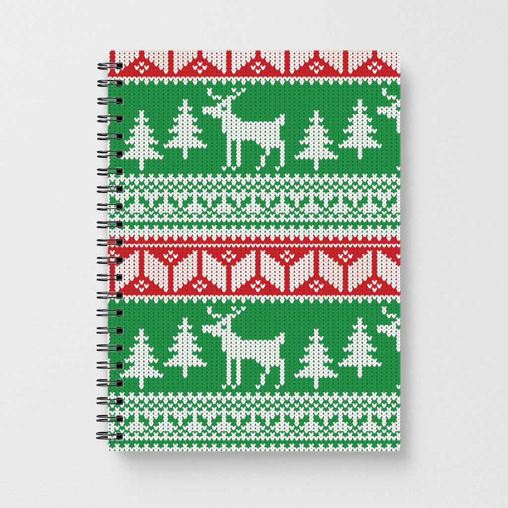 Christmas Jumper Pattern Christmas Notebook - Fun Cases