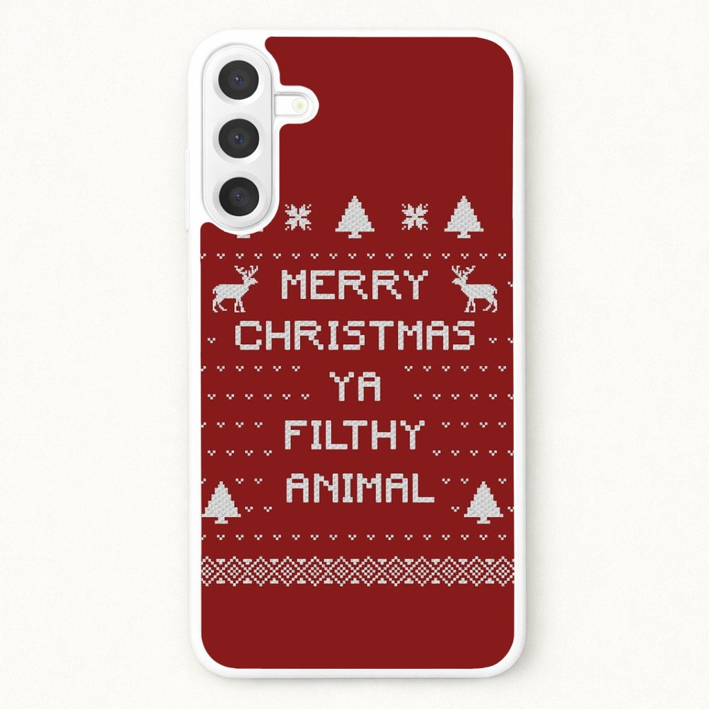 Merry Christmas Ya Filthy Animal Phone Case for Galaxy A17
