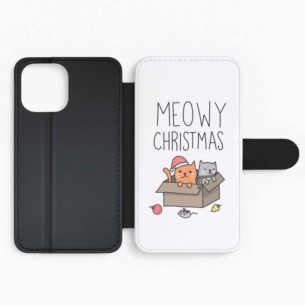 Meowy Christmas Flip Phone Case