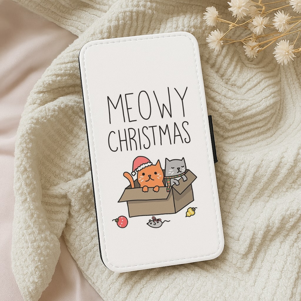 Meowy Christmas Wallet Phone Case