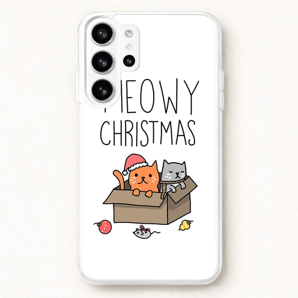 Meowy Christmas Phone Case for Galaxy S26 Ultra