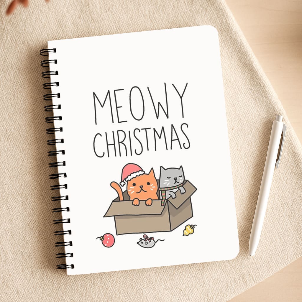 Meowy Christmas Notepad