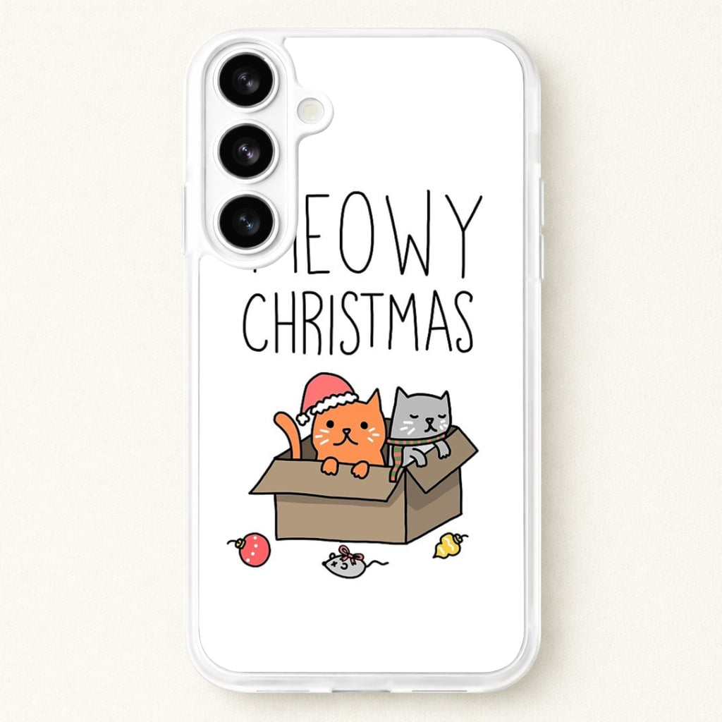 Meowy Christmas Phone Case for Galaxy S26