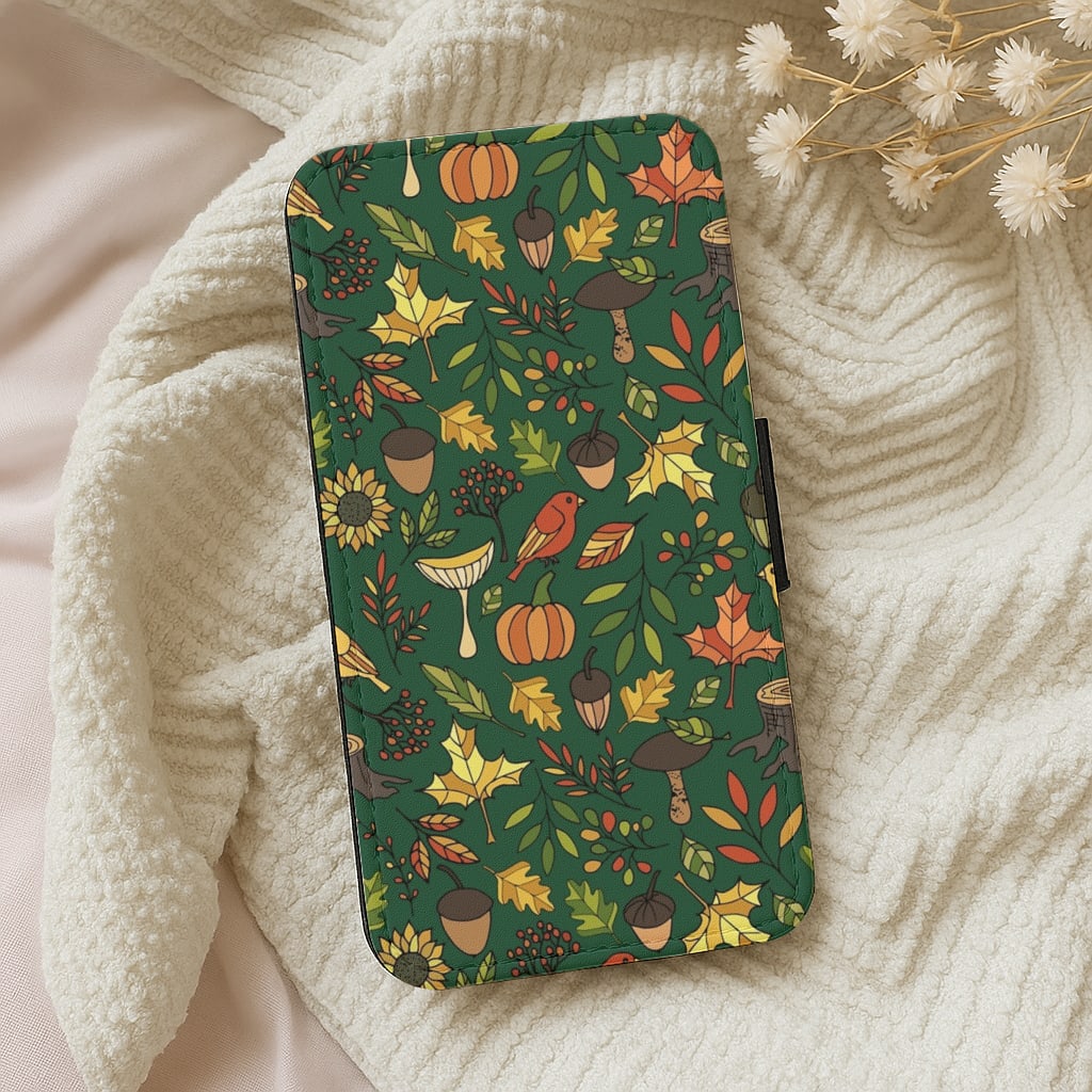 Bright Autumn Flip Wallet Phone Case