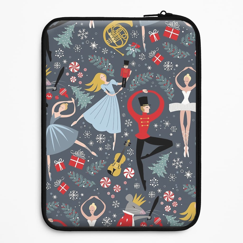 Nutcracker Ballet Pattern - Christmas Universal Laptop Sleeve