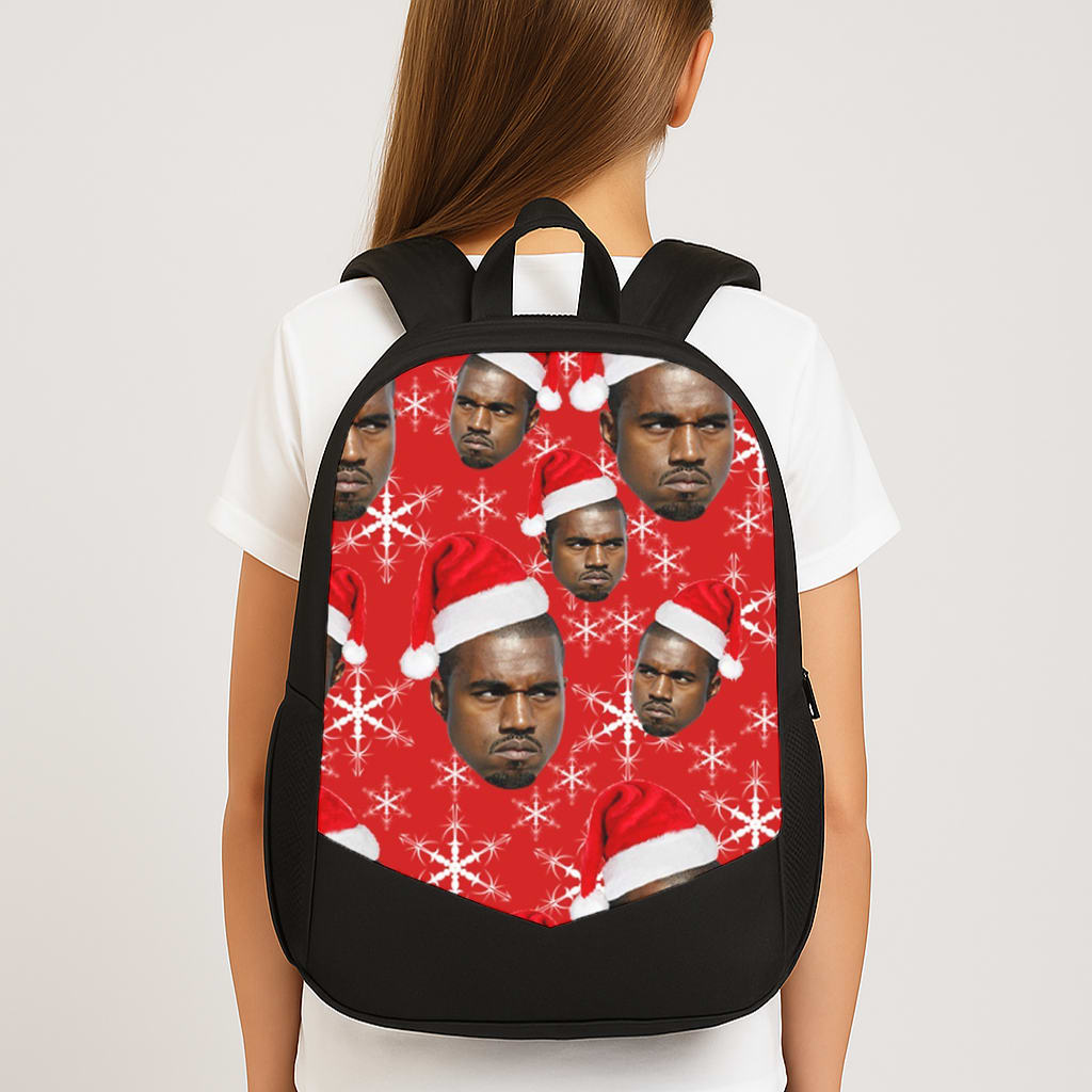 Christmas Kanye Large School Bag