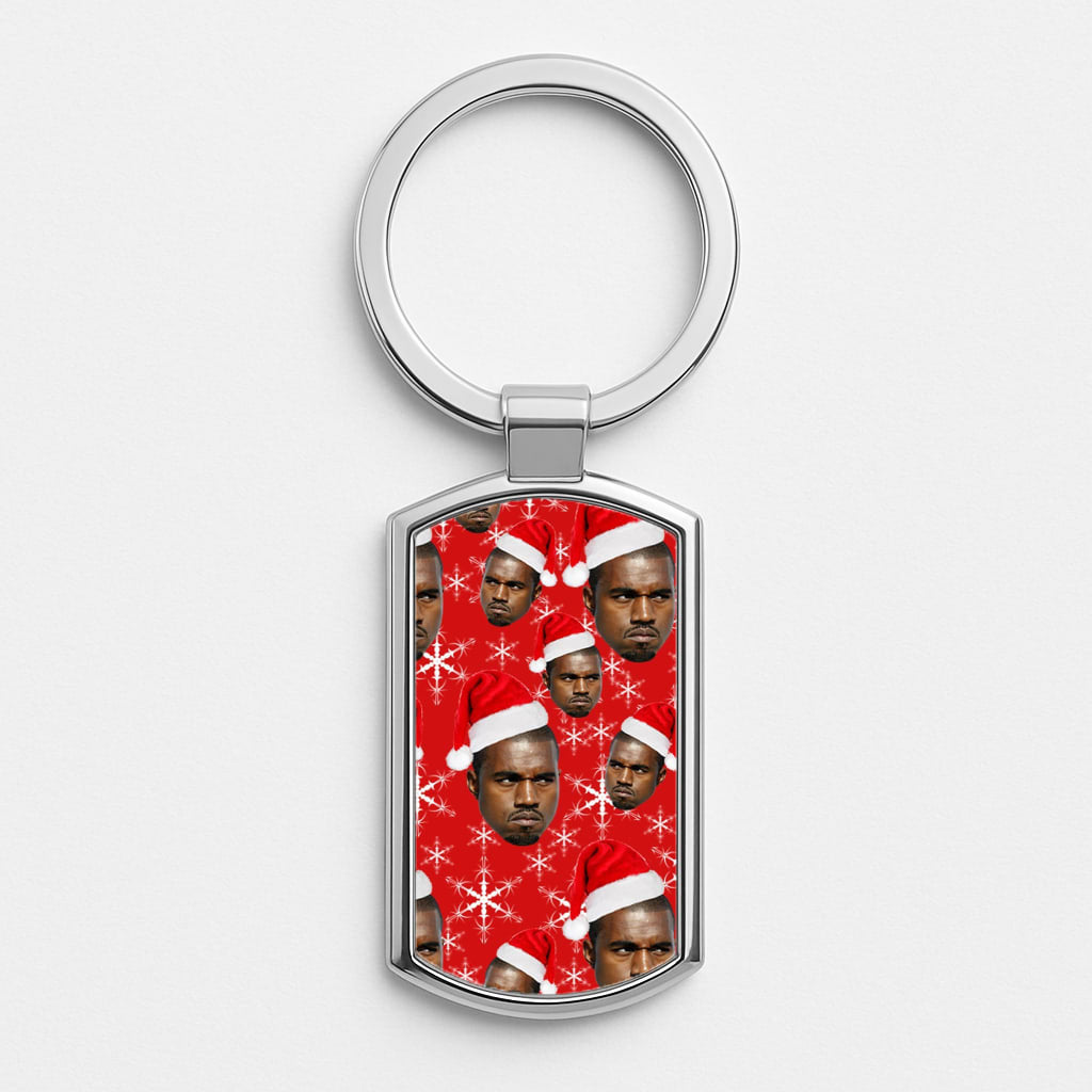 Christmas Kanye Silver Keyring