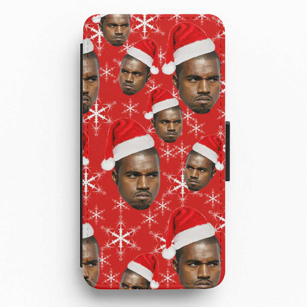 Christmas Kanye Flip Wallet Phone Case