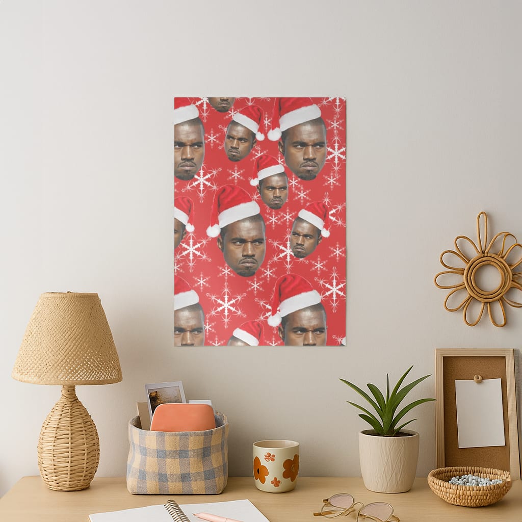 Christmas Kanye Art Print