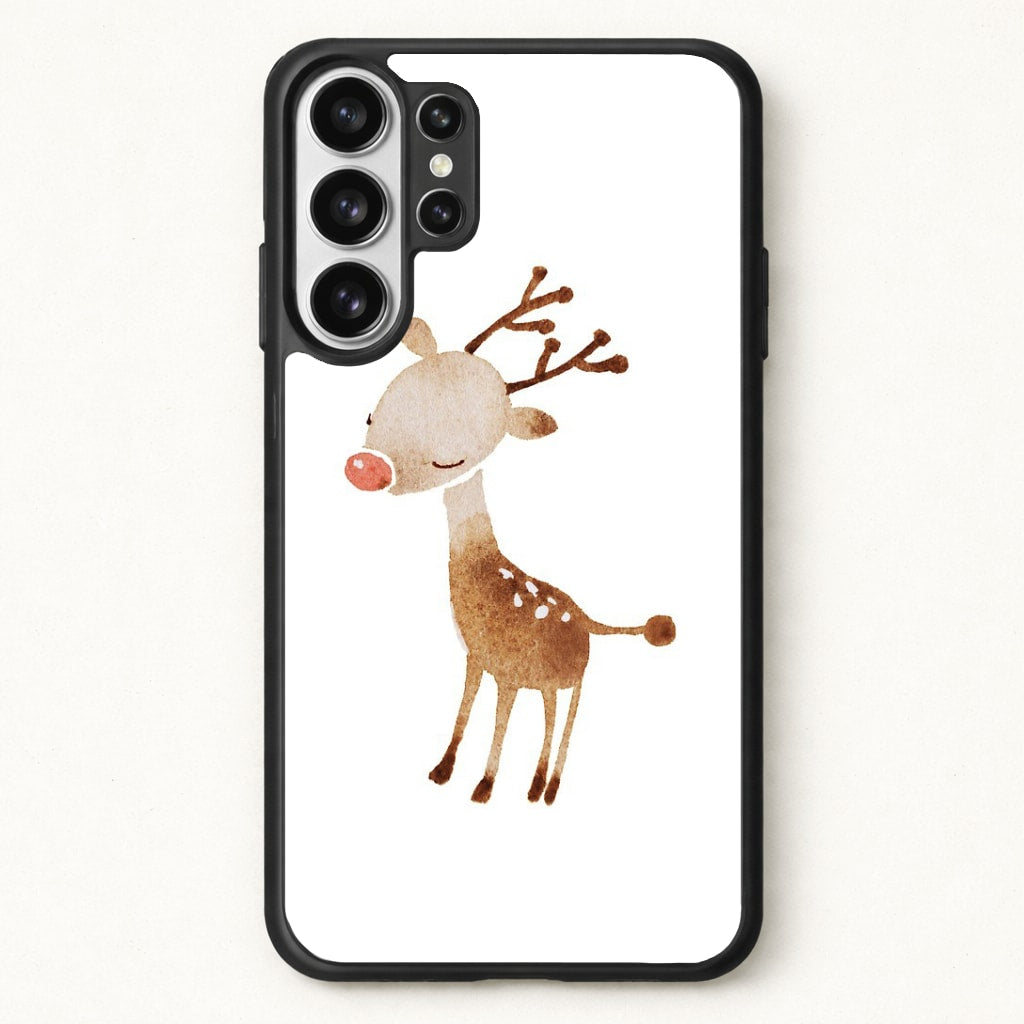 Watercolour Rudolph The Reindeer Phone Case for Galaxy S26 Ultra