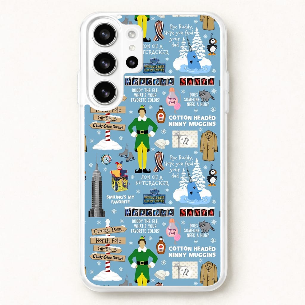 Blue Buddy The Elf Pattern Phone Case for Galaxy S26 Ultra