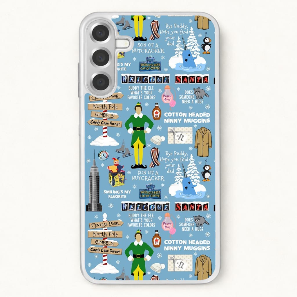 Blue Buddy The Elf Pattern Phone Case for Galaxy A17