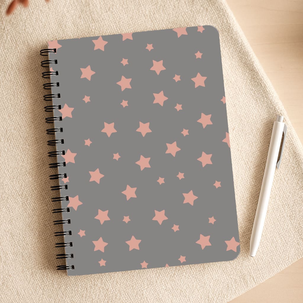 Rose Gold Star Pattern Notepad