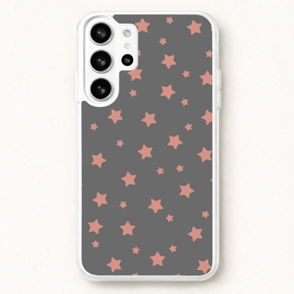 Rose Gold Star Pattern Phone Case for Galaxy S26 Ultra