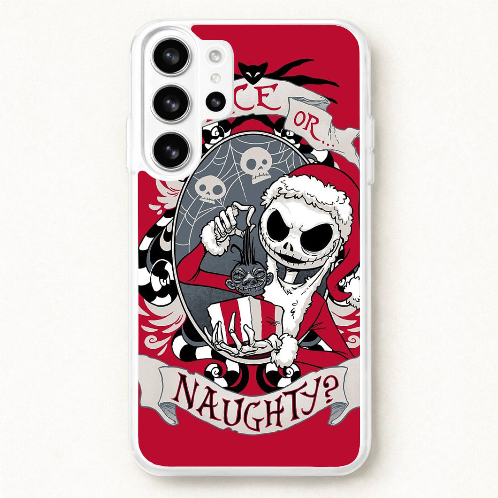 Nice Or Naughty - A Nightmare Before Christmas Phone Case for Galaxy S26 Ultra