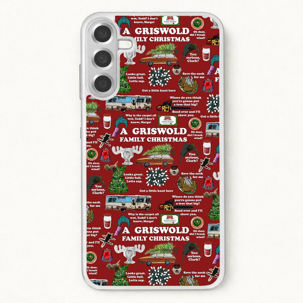 Christmas Holiday Collage Phone Case for Galaxy A17