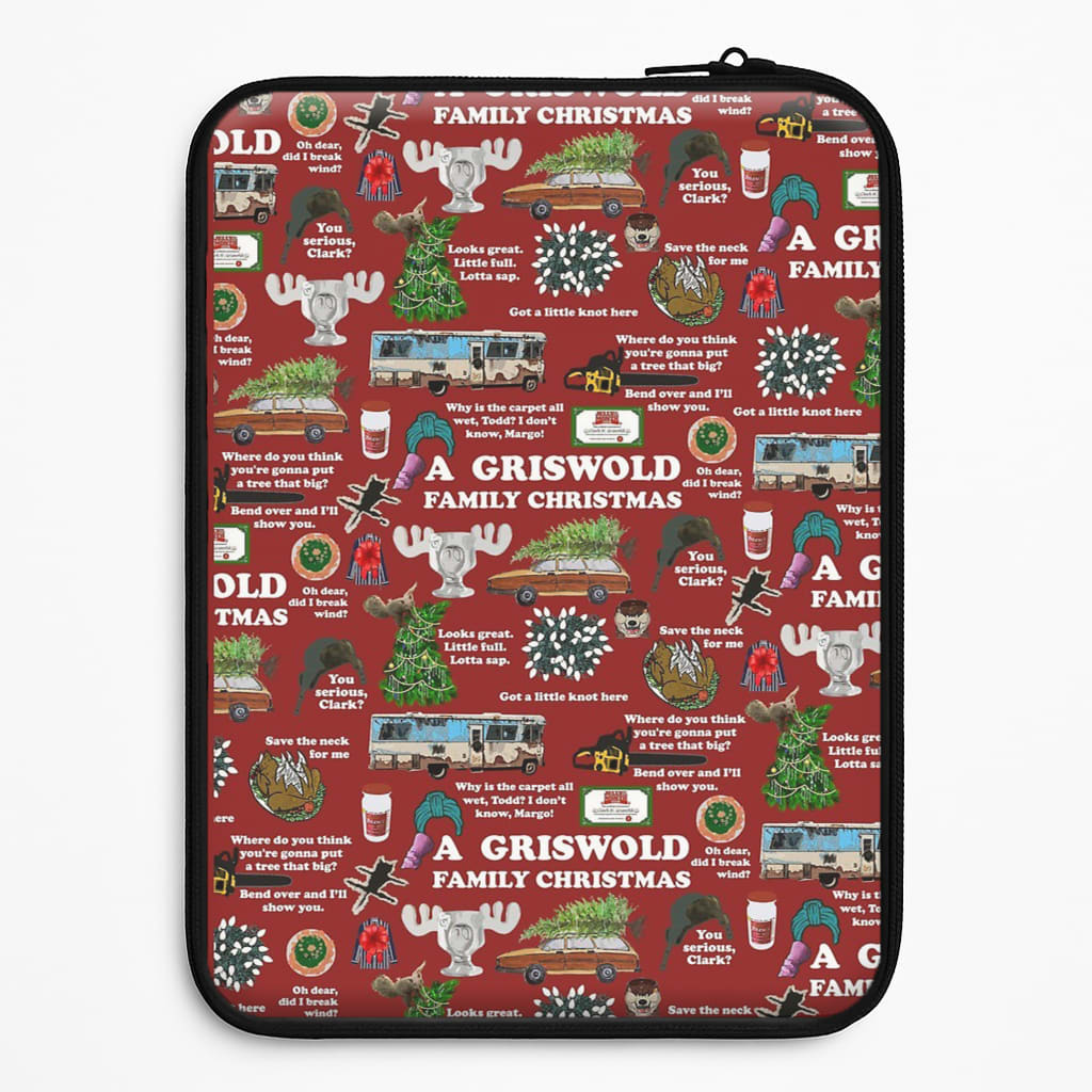 Christmas Holiday Collage Universal Laptop Sleeve