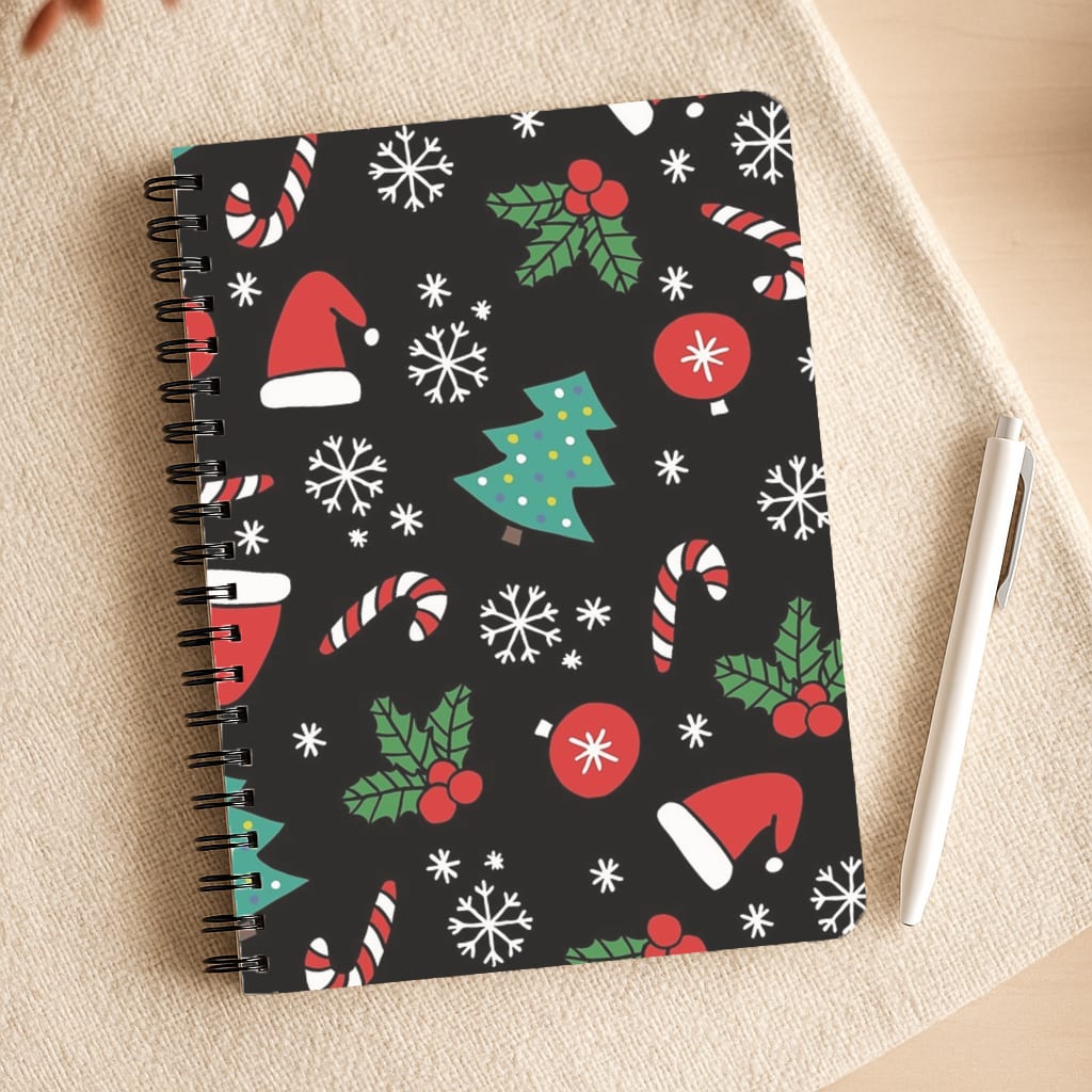 Christmas Objects Pattern Notepad