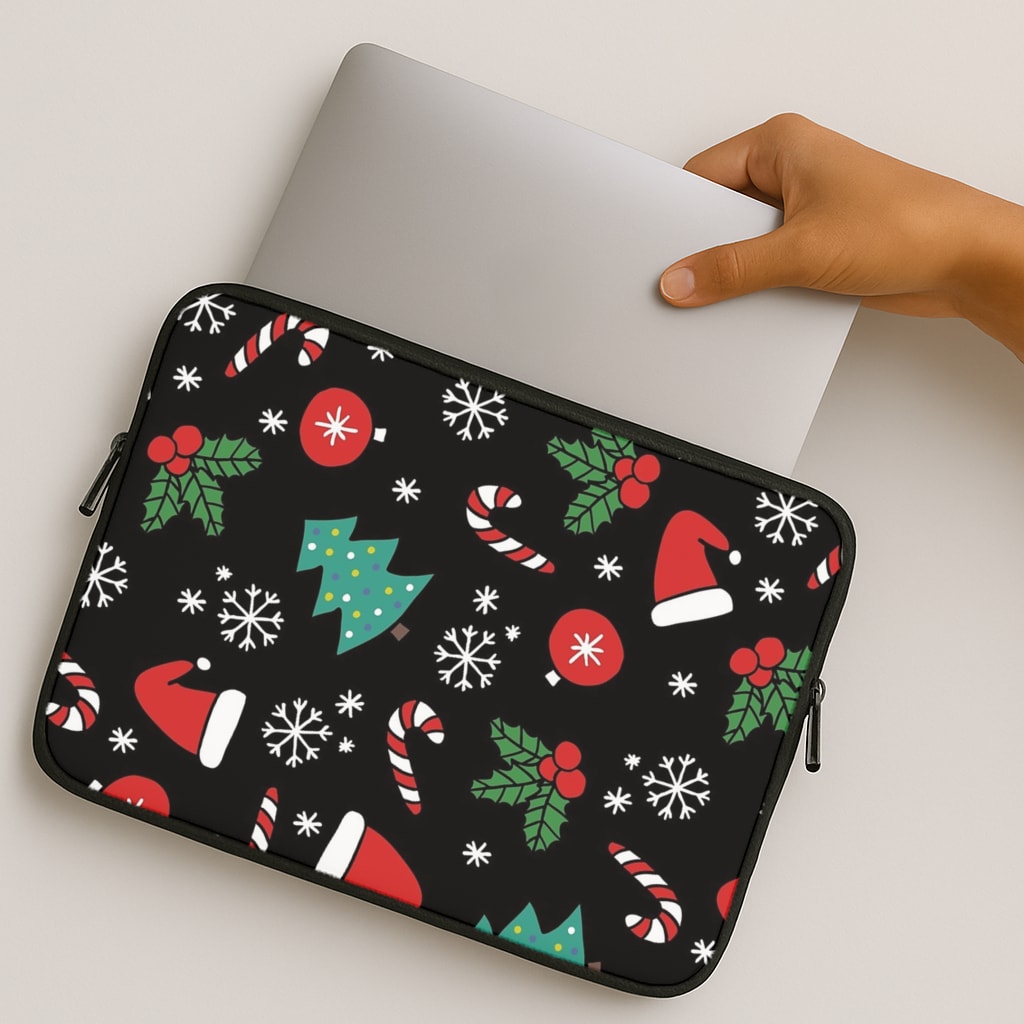 Christmas Objects Pattern MacBook Case