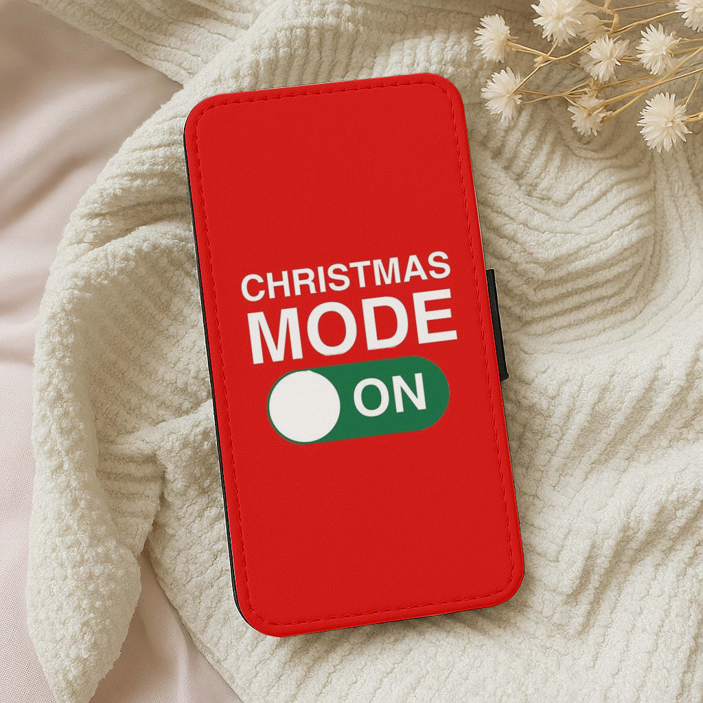 Christmas Mode On Flip Wallet Phone Case