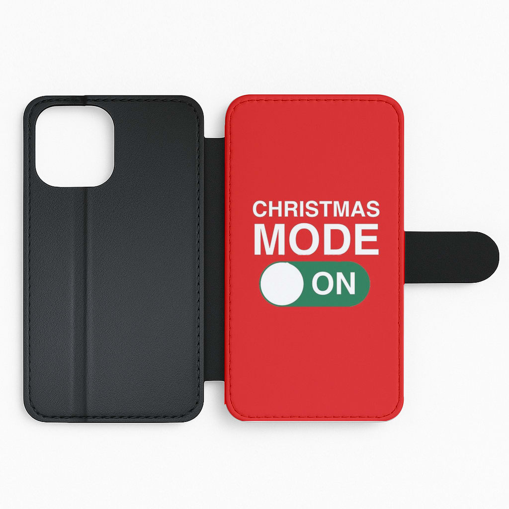 Christmas Mode On Flip Wallet Phone Case