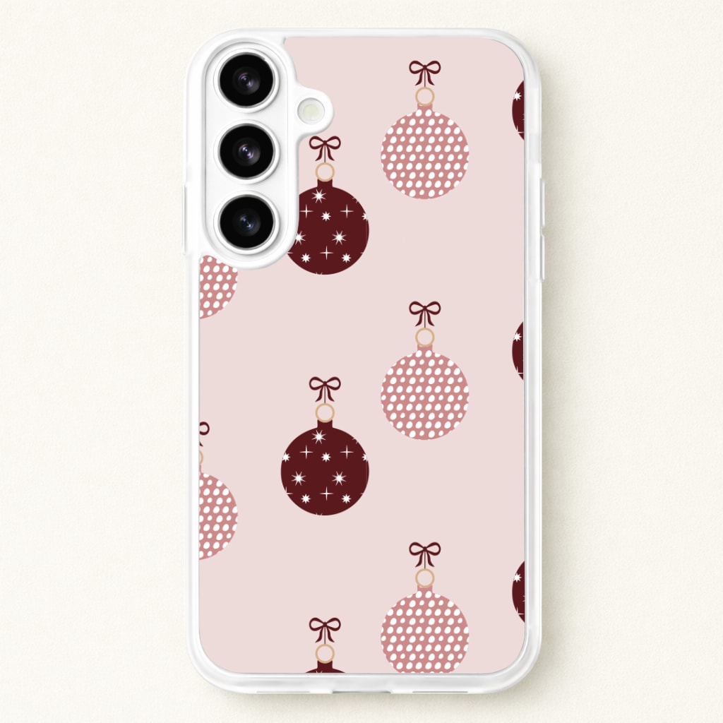 Christmas Bauble Pattern Phone Case for Galaxy S26
