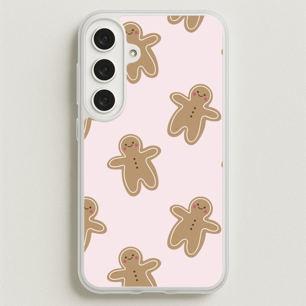 Gingerbread Men Christmas Pattern Phone Case for Galaxy S25FE