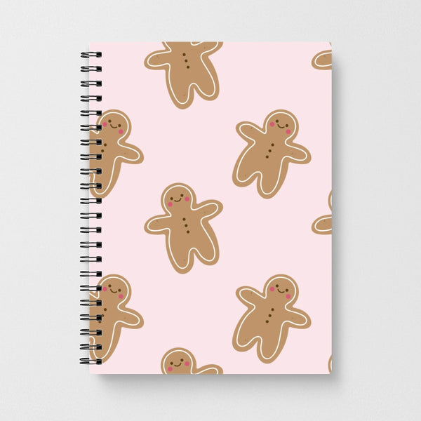Gingerbread Men Christmas Pattern Notebook