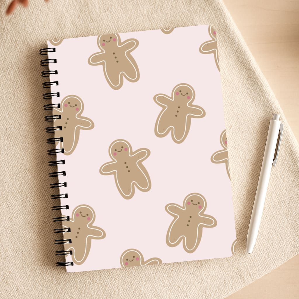 Gingerbread Men Christmas Pattern Notepad