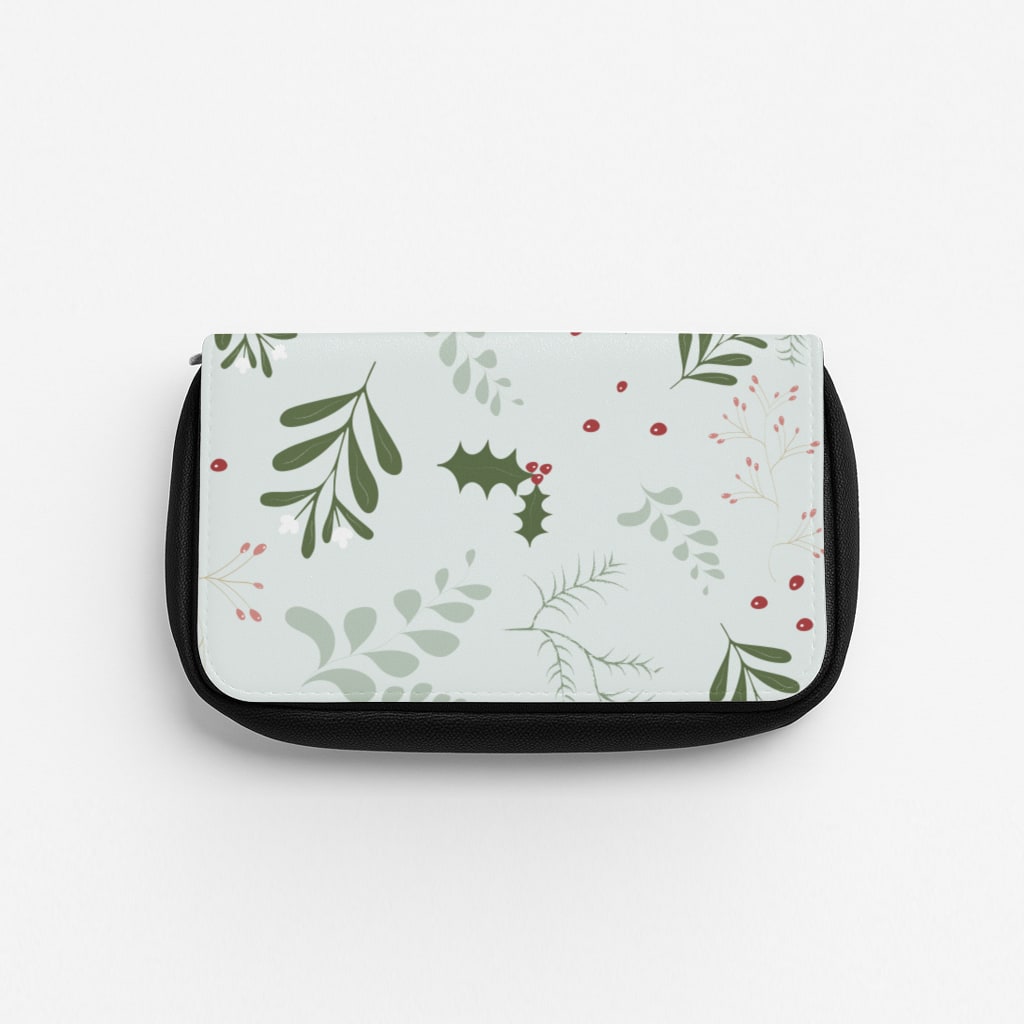 Christmas Floral Pattern Pencil Case