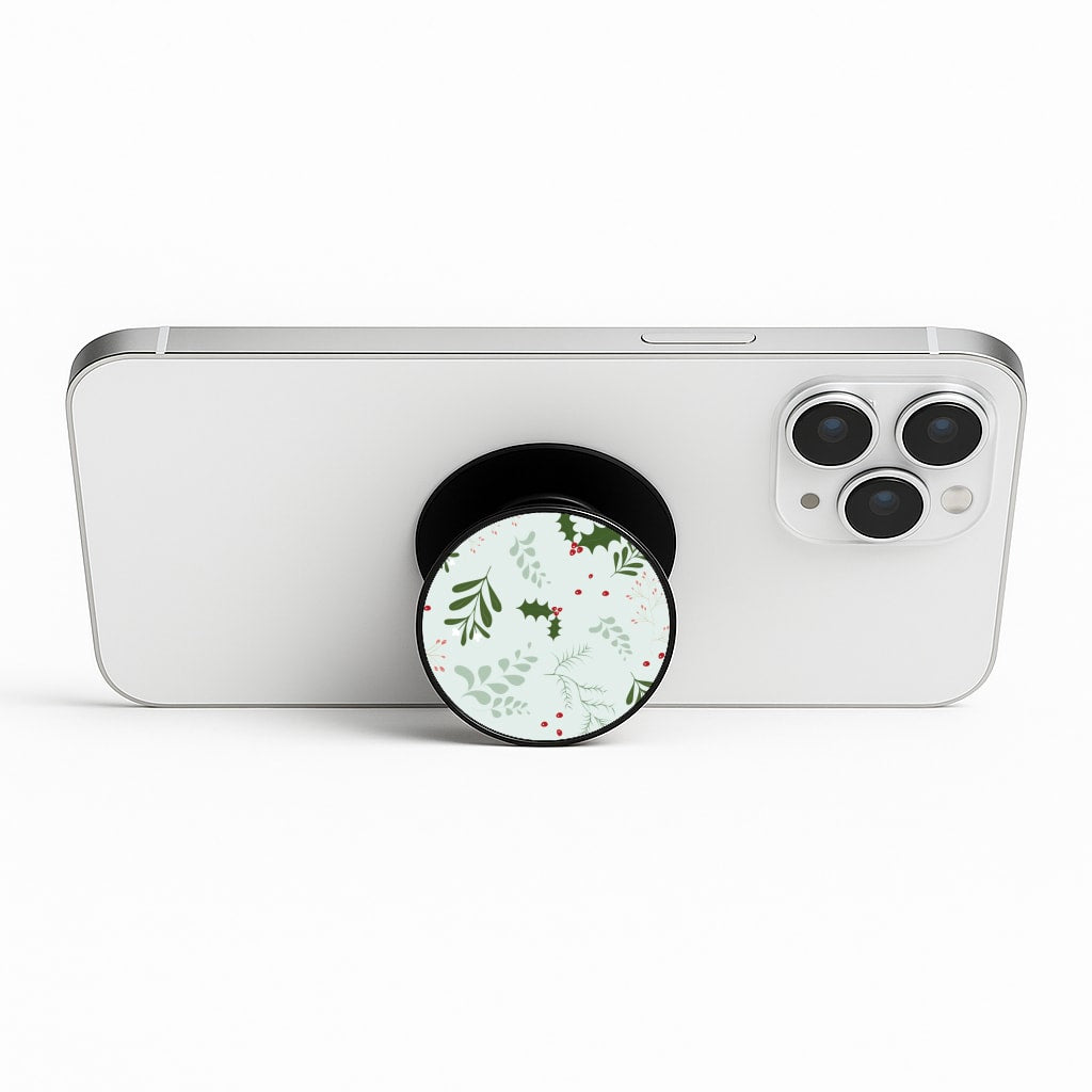 Christmas Floral Pattern Phone Stand