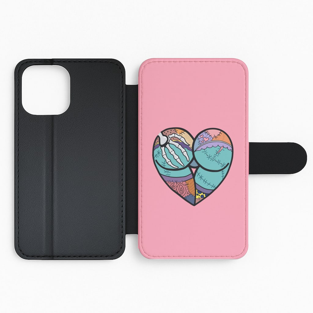 Sally And Jack Heart - TNBC Flip Phone Case