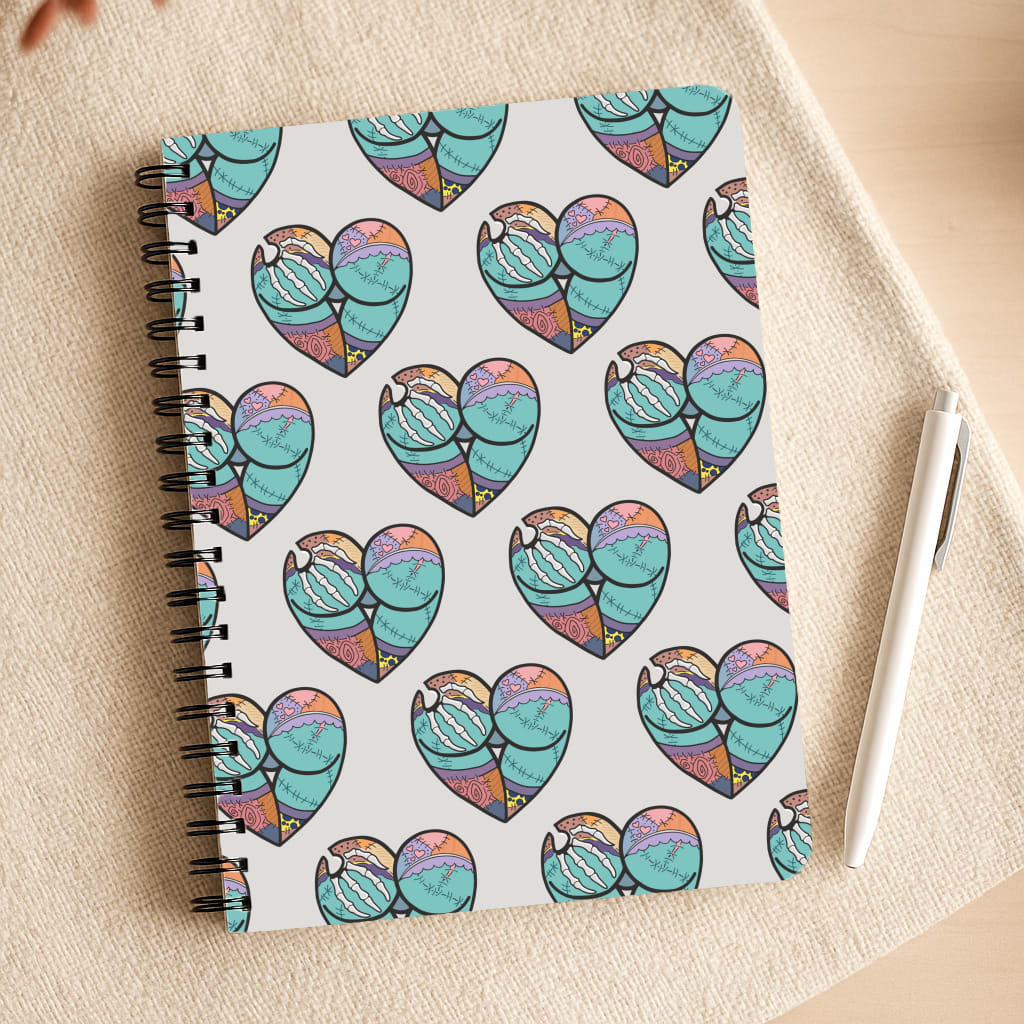 Sally And Jack Heart Pattern - TNBC Notepad