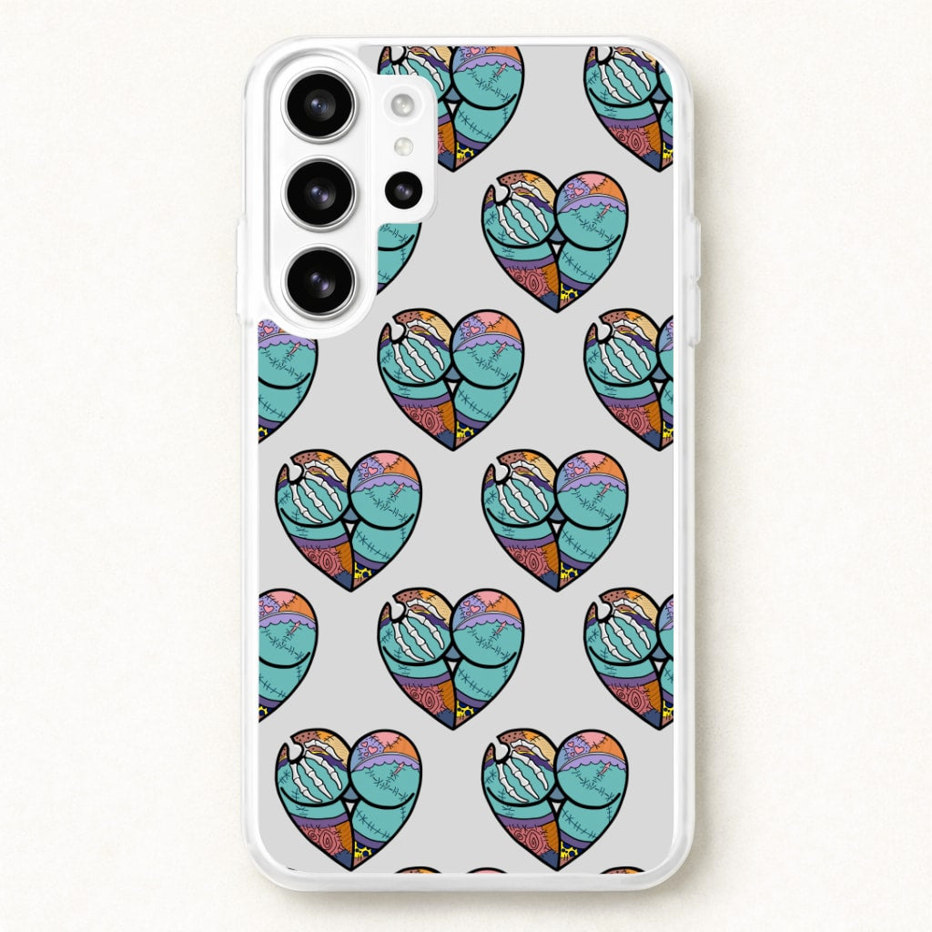 Sally And Jack Heart Pattern - TNBC Phone Case for Galaxy S26 Ultra