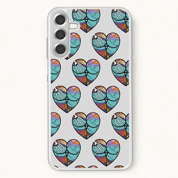 Sally And Jack Heart Pattern - TNBC Phone Case for Galaxy A17