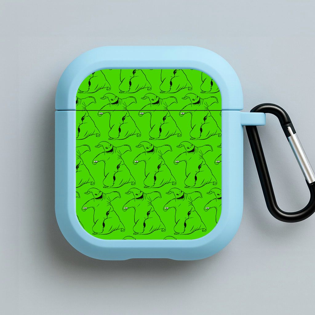 Oogie Boogie Pattern - TNBC Blue AirPods Case